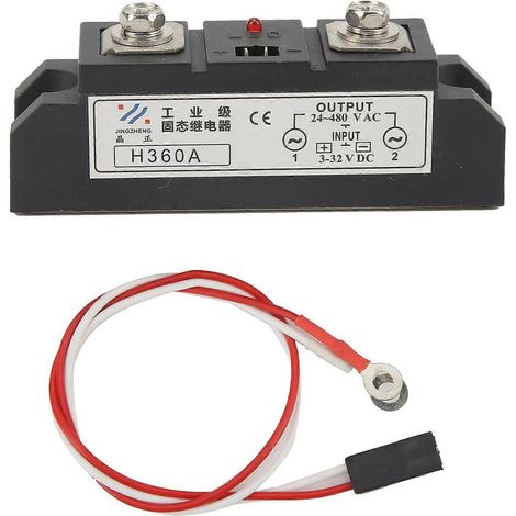 Industrielles Halbleiterrelais (SSR) mit LED-Anzeige, 3–32 V DC-Eingang, 24–480 V AC-Ausgang