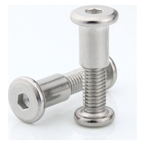 SL.GT,Boulons de Fixation de Hexagonal Vis de Connexion en Meuble M6 x 35MM Connecteur d'armoire Fileté,10Pcs (1/5)