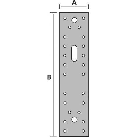 Verbindungslaschen PL Länge : Länge Holzart : 2,5 mm Breite ∅65 mm