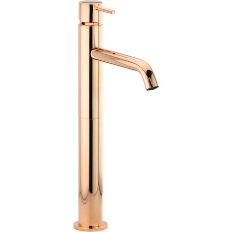 Mezclador de 325,8 mm de altura en color oro rosa para lavabos Gattoni Easy 2384/23RS Sin Desagüe - Oro Rosè (1/5)