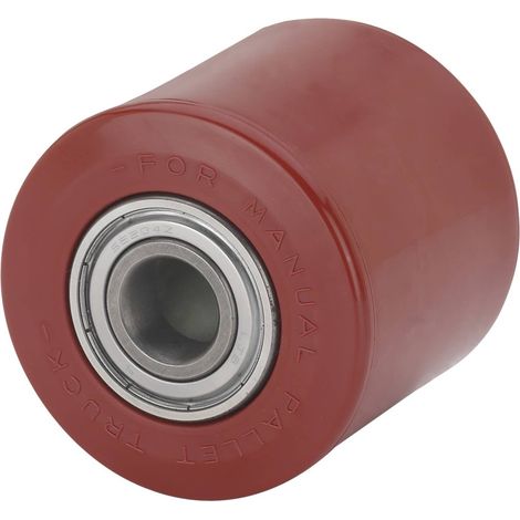 Rueda transpaleta rodillo poliuretano 82x70 mm 500 Kg  Rojo (1/2)