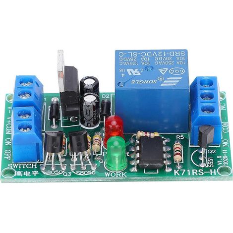 Module relais à commande par interrupteur à 2 boutons. Carte de composants électroniques K71RSH12V 45mA