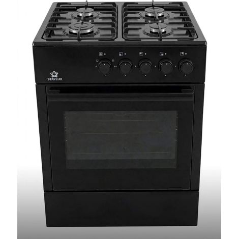 Cucina Staylux 4 Fuochi a Gas Forno a gas 60x60 LF66GG-40F BLACK/BLACK (1/3)