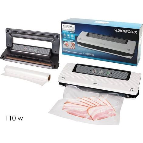 TrAdE Shop Traesio - Macchina Sottovuoto Automatica Alimenti Sigilla Sacchetti 110w Sotto Vuoto 2in1 - (1/5)