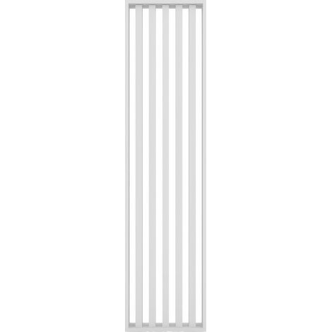 Panneau de S�paration � Lattes en MDF Blanc 60 x 245 cm S�parateur de Pi�ce