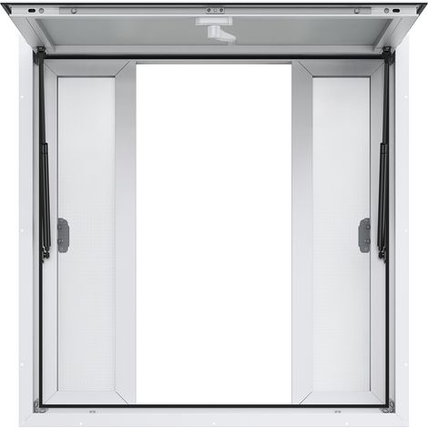 Vevor – Fenêtre de service 36'x36' – Alliage d'aluminium – 4 fenêtres coulissantes – Ouverture à 85° – Pour food trucks et remorques
