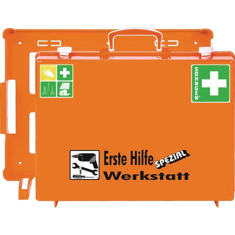 Erste Hilfe Koffer Beruf SPEZIAL Werkstatt B400xH300xT150ca.mm orange SÖHNGEN (1/5)