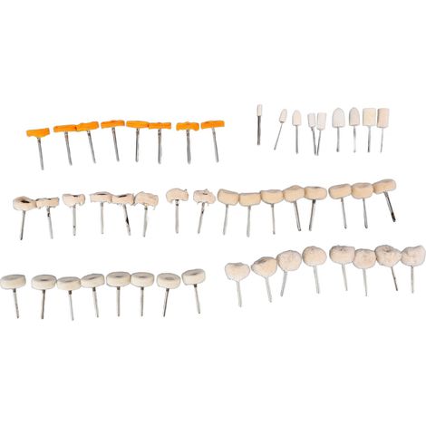 Kit de polissage 50 pièces comprenant : tête de polissage, mandrin de 3 mm, meule, mini-brosse et accessoires (outil de bricolage).