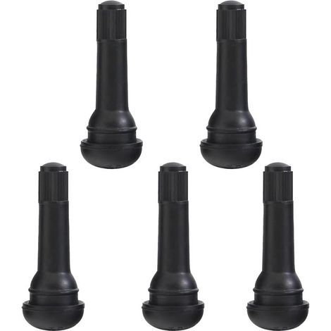 Per confezioni da 5 valvole TR414 per autoveicoli, alloggiamento in rame puro, valvole tubeless resistenti alla corrosione, valvola a scatto in gomma, per tubeless (1/5)