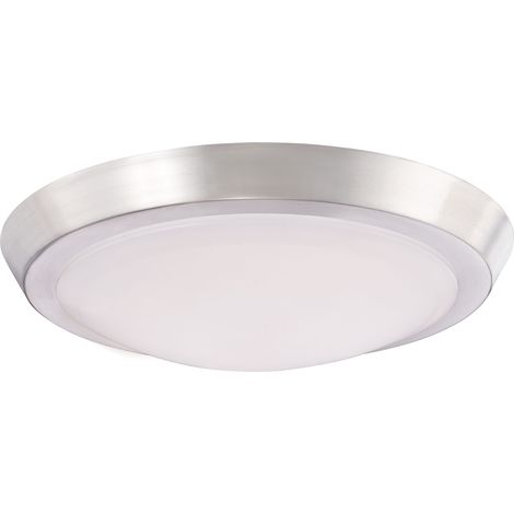 Dimmable LED Flush Mount Ceiling Light Acrylic Nickel (1/5)