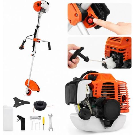 Decespugliatore a Scoppio 52cc con Manubrio Accensione Facile Elettrico Manuale