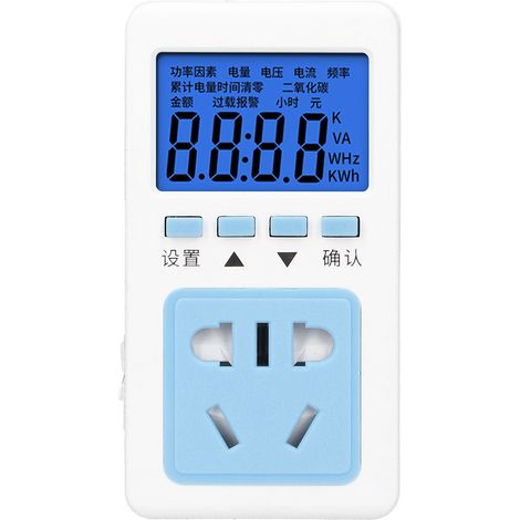 Prise de mesure électrique P06S-10, prise AU 250V, compteur numérique pour test de tension et facture d'électricité (1/5)