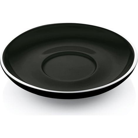 Soucoupe cappuccino noir bord blanc pour 4998020 ITALIA BLACK - Was Germany