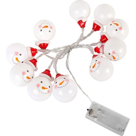 Guirlande Lumineuse De Noël - 10 Led - 1,5 M Ou 3 M - Pour Intérieur Et Extérieur - Décoration D'Arbre De Noël Et De Jardin - Sans Marque (1/2)