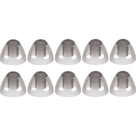 10 Dômes Souples Ouverts Noirs pour Aides Auditives - Lot de 10 Pièces de Remplacement - Taille Moyenne 8mm/0.31in pour Personnes Âgées et Malentendantes (1/5)