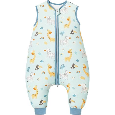 Gigoteuse Bébé à Pieds Turbulette Fille Garçon Tog 2.5 Gigoteuse pour bébé avec Pieds, 2.5 Tog/Le Zoo Vert (1/5)