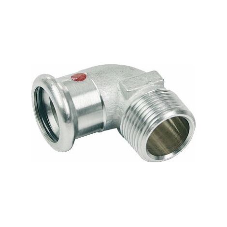 SK SANHA-Therm Pressfitt. (Serie 24000) 24092g Winkel mit AG 28x1 - 7747434097 von Buderus