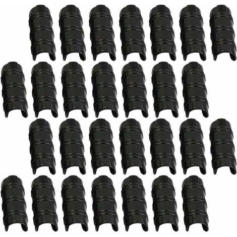 Enowelir 30 Pièces de Serre Clips 32mm pour Fixer Housses Films et Plantes au Jardin (1/4)