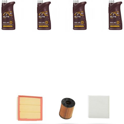 Kit tagliando 4 FILTRI e 4L OLIO compatibile con Alfa Romeo Mito (955) 1.4 TB 16v 114kw dal 2008 (1/4)