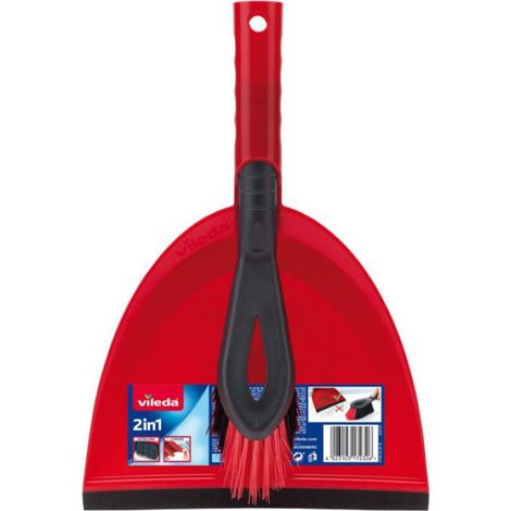 Balayette Avec Pelle - Set Nettoyage 2 En 1 - Pour Sol Dur Intérieur - Noir - 1 Pièce (1/5)