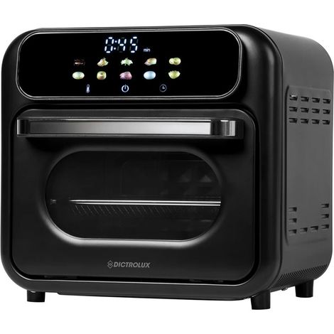 TRADE SHOP - Forno Friggitrice Ad Aria Multifunzione 870w 10lt Con Display Touch Led Luce 10 Programmi -