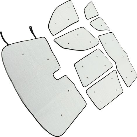 Pare-soleil de pare-brise de voiture (8 pièces) avec ventouses pour BMW X3 E83 (2006-2010) (1/5)