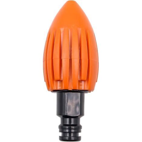 (Orange) Water Rocket Sewer Cleaning Nozzle, High Pressure Sewer Cleaning Nozzle, Drain Cleaning Nozzle with Quick Connect, Fits Garden Hose. (1/5)