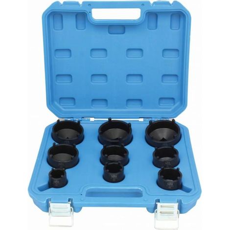 Llaves y dados satra s-9gns 9 piezas acero Cr-V