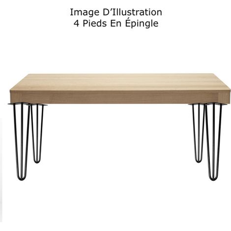 4 Pieds En Épingle, De 30 cm De Hauteur, Design Loft Et Industriel (1/5)