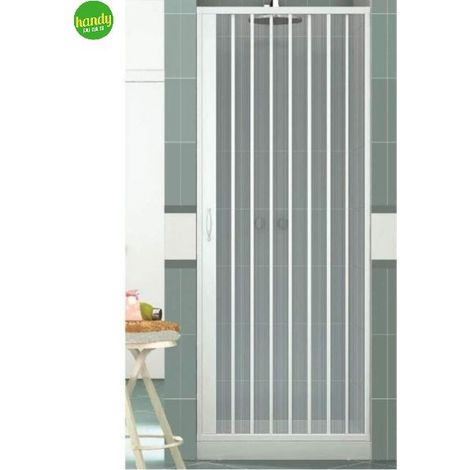 Porta doccia in pvc h 185 cm mod. Vergine 140 cm apertura laterale (1/4)