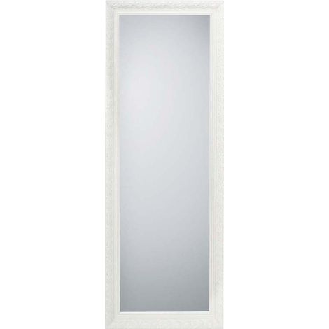 Barock Wandspiegel TANJA 50x150cm Ganzköperspiegel mit Holzrahmen Weiß (1/5)