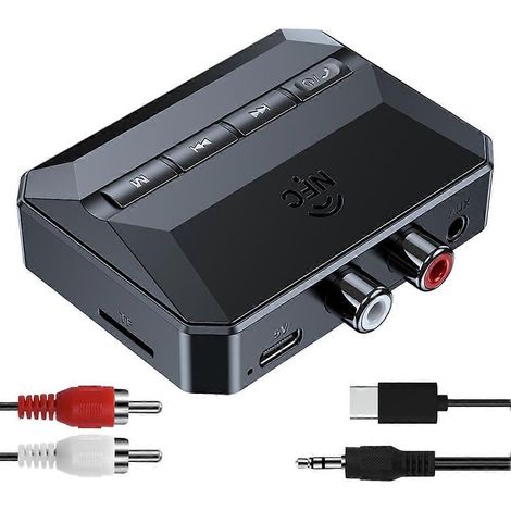 3. Récepteur stéréo Bluetooth domestique, adaptateur Bluetooth vers RCA pour récepteur stéréo, adaptateur AUX Bluetooth (1/5)