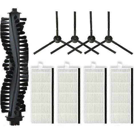 Kit de nettoyage robotisé Amibot Spirit H2O pour iLife Chuwi A4 A4S A40 : brosse principale à rouleau, filtre HEPA et tamis. (1/5)