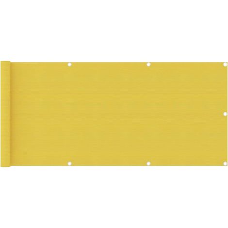 Balkon-Sichtschutz Gelb 75x500 cm HDPE
