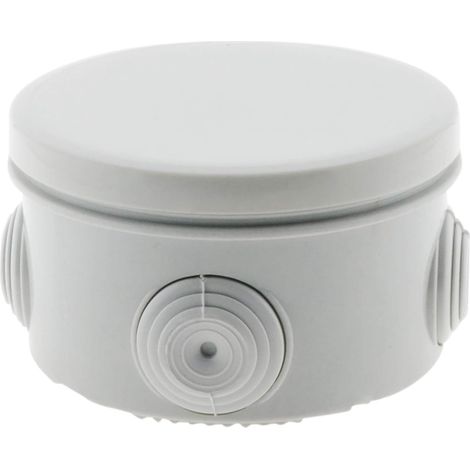 Zenitech Boîte étanche Ø80x45mm IP55 - Gris