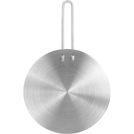 Induktionsherd-Adapterplatte, Induktionskochfeld-Adapterplatte, Edelstahl-Wärmeverteilerplatte für Induktionsherde, Elektroherde, für Kaffee, Kochen (20 cm) (1/5)