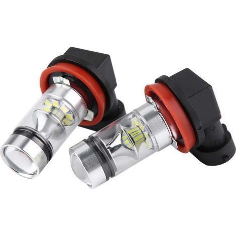 2x H8 H9 H11 6000K weiße LED-Lampen 100W für Scheinwerfer und Nebelscheinwerfer (1/5)