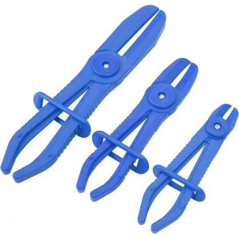 Pinces à Durite, 3 Pièces Pinces de Tuyau Ligne, Pinces à Clamper Les Durites, Pince Collier Durite, Pince Durite Refroidissement pour Tuyaux à Essence, Economie de Carburant, 155, 185, 250mm (1/5)