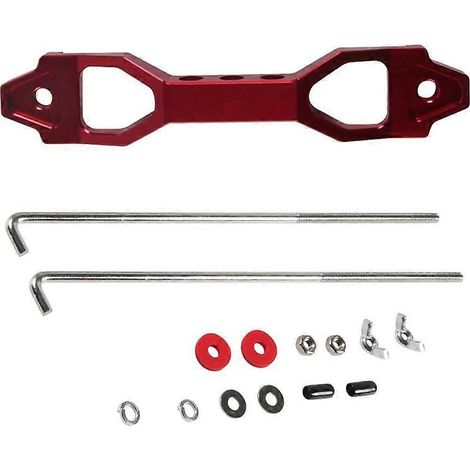 1. Kit de fixation de batterie avec tige de maintien, crochet de plateau en acier inoxydable et boulon en J pour voiture et SUV. (1/4)