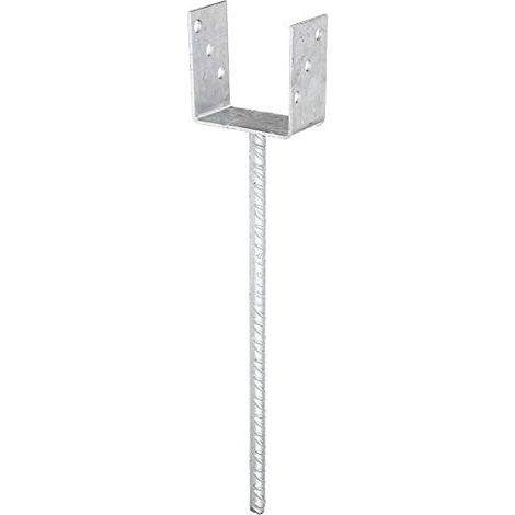 GAH Alberts supporto palo ETA-10/0210 101x100x400x60mm TZN con ancoraggio cemento esteso - 214418 (1/2)