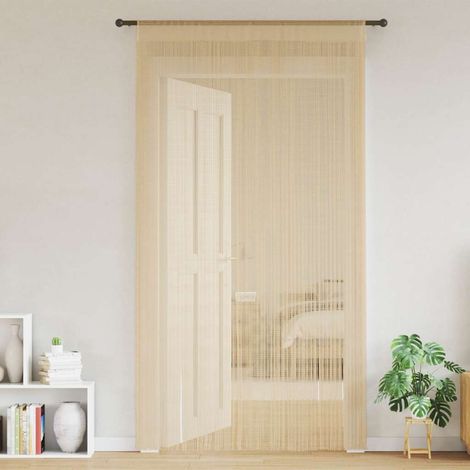 Maison Exclusive - 2 Pz Tende a Fili 140x250 cm Beige (1/5)
