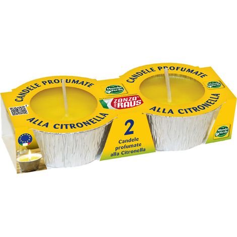 Fiaccola Profumata alla Citronella Zanza Raus in Stagnola 8 cm - 2 Pezzi (1/3)