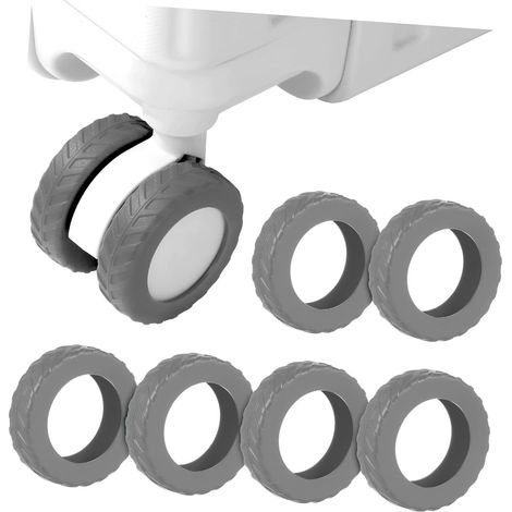 Silicone Protective Covers for Luggage During Travel, for Suitcase Wheels, Silent and Non-Slip, Easy Installation (1/5)