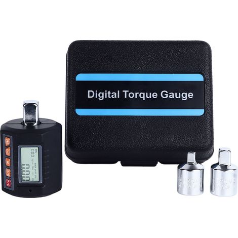 Llave dinamométrica portátil de precisión con pantalla digital, alarma sonora y visual, adaptador para reparaciones de automóviles y del hogar (200 Nm). (1/5)