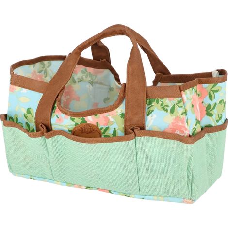 Gartengerätetasche mit Rosenmotiv