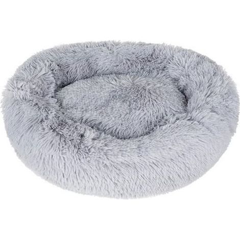 Lit donut moelleux pour chien et chat 60 × 32 × 15 cm (1/2)