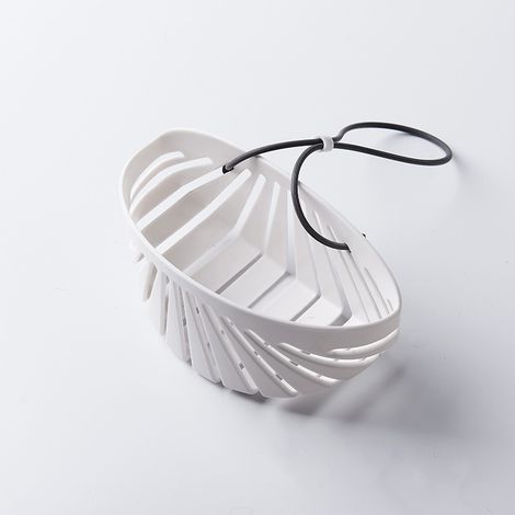 1 Pièce blanc Sac Porte-Évier Éponge Drain, Suspendu Porte-Éponge, Panier Porte-Ustensiles Éponge Évierl, Éponge Savon D'Étagère D'Évier Égouttoir (1/5)