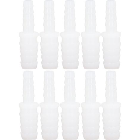 Kit de raccords de tuyau en PE, 10 pièces, connecteur de Tube, Joint réducteur de barbe, Kit de passage droit