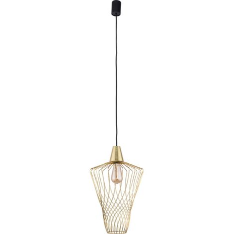 Hängelampe Gold Messing Wohnzimmer Leuchte TOMMY