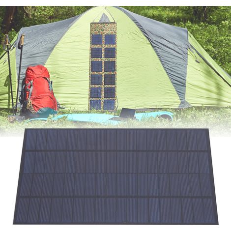 Panneau solaire 5W 18V polycristallin pour batterie 12V, compact 165x220mm, parfait bricolage et projets autonomes
